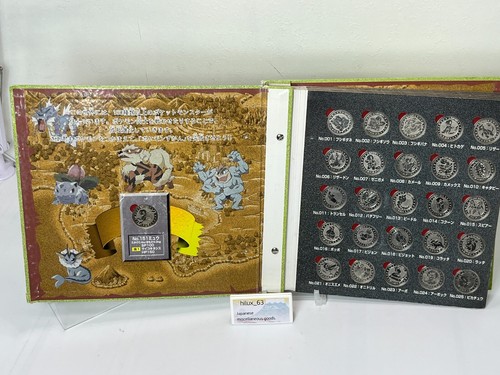 Pokemon Metal Coin 151 types Complete set coin folder Not for Sale Japan Limited - Picture 4 of 24