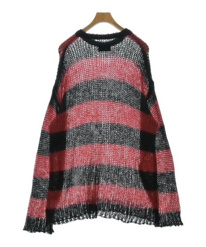 NUMBER NINE Knitwear/Sweater BlackxRed(Border) 4(Approx. L) 2200527647018 - Picture 2 of 7