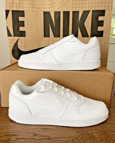 Men Nike Ebernon Low Athletic Lifestyle Shoes Triple White AQ1775-100 Size 11.5 - Picture 8 of 8