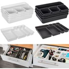 8Pcs/Set Drawer Draw Insert Organisers Storage Solution Tidy Socks Divider Box