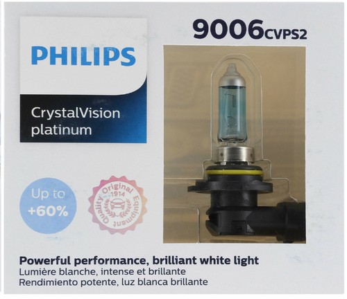 Philips Crystal Vision Platinum 9006 51W Two Bulbs Head Light Upgrade Replace EO - Picture 2 of 12