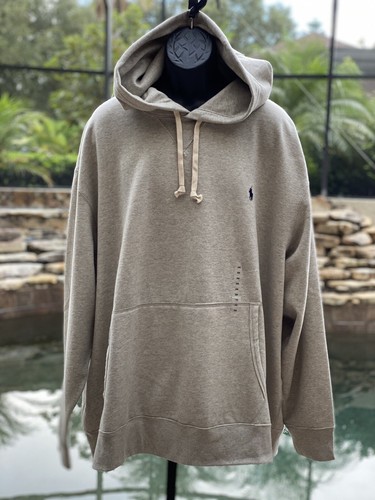 Polo Ralph Lauren Men's 1XB Gray Fleece Hoodie - New with Tags, Pullover