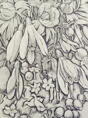 Línea Lawrence Josset (1910-1995), grabado puntiagudo y aguatinta, firmado. 1966 - Imagen 2 de 4