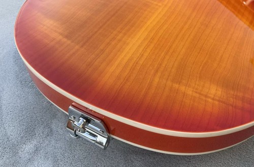 Bone Nut Electric Guitar 3A Flame Maple Top&Back Bgsby Tremolo Raised Back - Picture 18 of 19