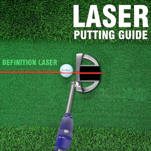 Indoor Golf Training Aid, Golf Putting Trainer for Perfect Alignment Tool, Red - Picture 5 of 7