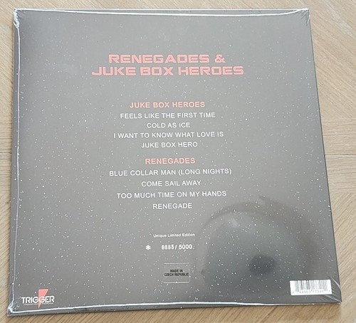Styx Foreigner 2024 record vinyl Renegades & Juke Box Heros sealed new 885/5000 - Picture 2 of 5