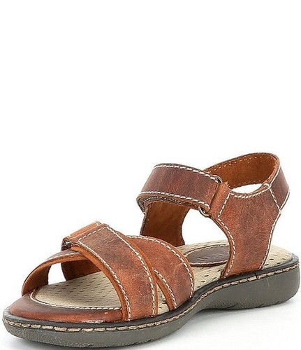 BORN Dilon Adrian Brown Leather Sandals NIB Elementary Boys Sz 13 med/ EU 31 - Picture 2 of 3