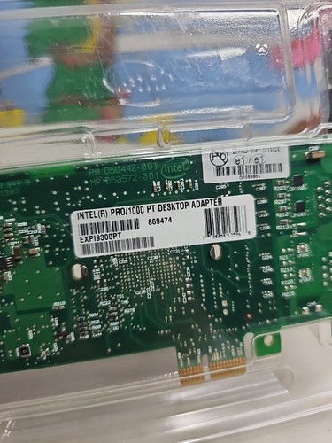 EXPI9300PT Intel PRO/1000 PT Karta biurkowa PCI-e x1 Gigabit Ethernet LAN - Zdjęcie 2 z 4