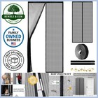 Magnetic Screen Door Heavy Duty Mesh Keep Bugs Out Self Sealing Pet Kids