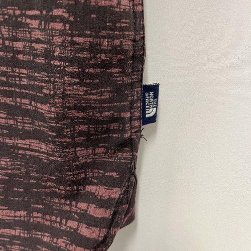 The North Face Men's Button Front Shirt Outdoor Hiking Eggplant Geometric L euc - Picture 4 of 7