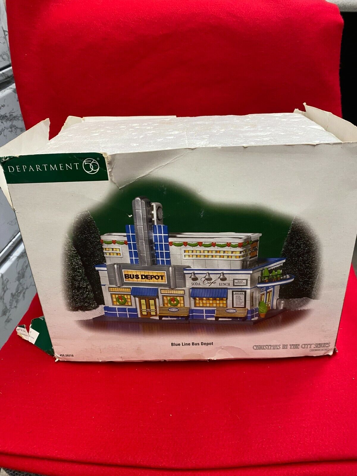 Dept 56 Christmas in the City, " Blue Line Bus Depot" #59210 - Picture 3 of 5