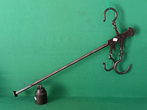 ANTICA BILANCIA STADERA PESASACCHI PESA FERRO BATTUTO PESATA DA 60 A 18 KG. CP53 - Foto 2 di 12
