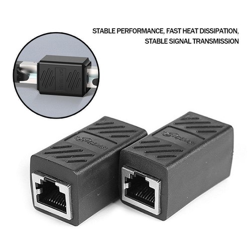 RJ45 Female To Female Network LAN Ethernet Connector 2024 Coupler W4O6 M9V3 - Afbeelding 4 van 10