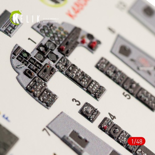 KeliK K48041 Scale 1:48 F-5B Freedom Fighter interior 3D decals for Kinetic kit - Bild 9 von 24