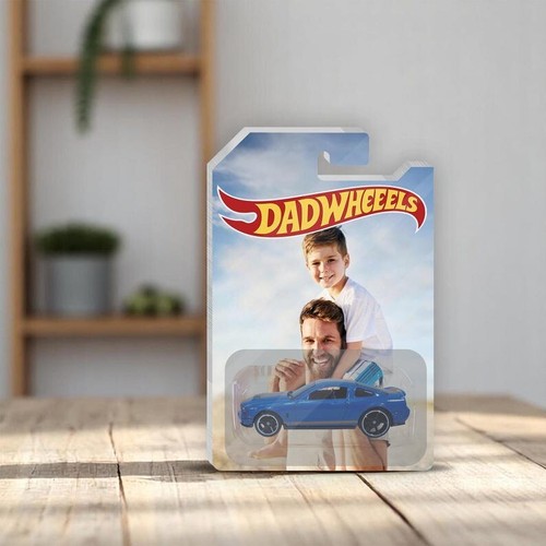 DadWheels Toy Car Display - Custom Photo Gift - Father's Day - Car Dad Keepsake - Picture 4 of 4