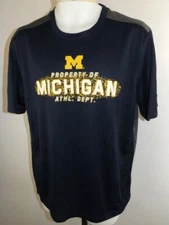 New Michigan Wolverines Basketball Mens Sizes M-XL-2XL-3XL Performance Shirt