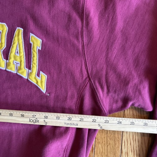 Vintage Central Michigan Chippewas Crewneck Sz Large Red Sweatshirt Steve Barrys - Picture 6 of 10