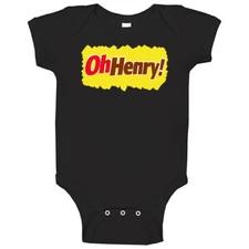 Oh Henry Candy Bar Old School Baby One Piece