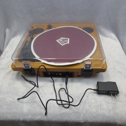 Popsky 3-Speed Vinyl Turntable Record Player Faux Wood Speaker Model XR-636DP-87 - Picture 2 of 24