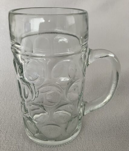 Large Glass Stein Glass / Mug / Tankard - 1 Litre - Free Postage - 第 1/6 張圖片
