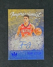 2019-20 Court Kings Impressionist Ink Autographs Sapphire #23 Frank Jackson /25