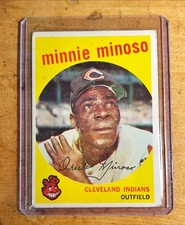 1959 Topps Baseball MINNIE MINOSO #80 Cleveland Indians Card
