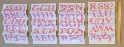 RoomMates for Kids Peel & Stick Wall Decals 73 Pink Letters w/dots New in Box - Picture 3 of 5