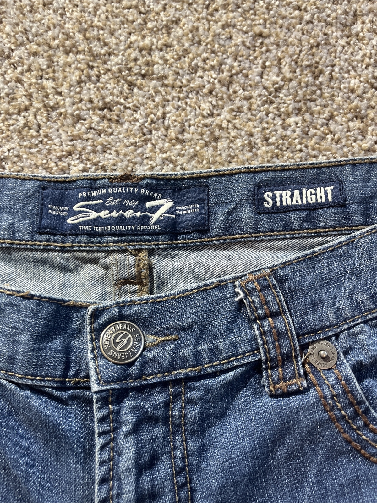 Seven7 Jeans Men's Straight Fit Denim Size 36 x 31 - View 7
