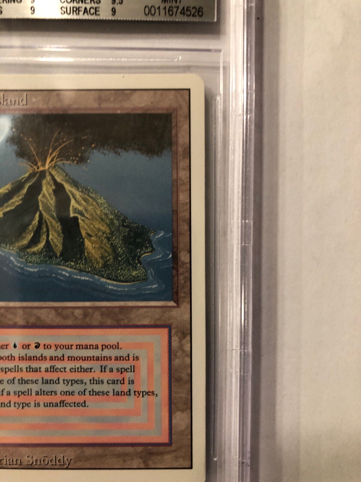 Volcanic Island Revised MTG BGS 9.5 Corners 9/9/9.5/9 Graded 9 MINT  (RG)4RCards