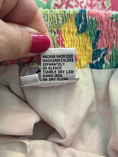 VTG Lilly Pulitzer Girl's Floral Hibiscus Halter Dress Hawaiian Pink Preppy 12 - Picture 7 of 8