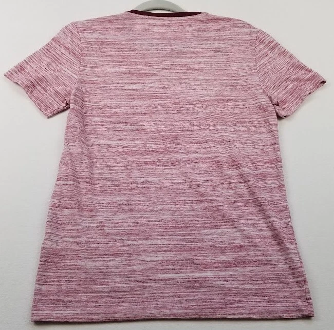 Camiseta Express Para Hombre Extra Pequeña XS Roja Blanca Manga Corta Cuello en V Elastizada Suave Foto 3 de 4