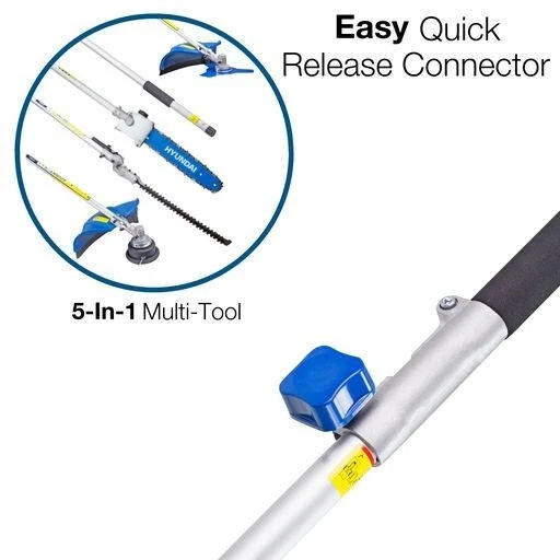 Hyundai Petrol Garden Multi Tool 52cc Chainsaw Strimmer Hedge Trimmer HYMT5200X1 - Image 4 of 4