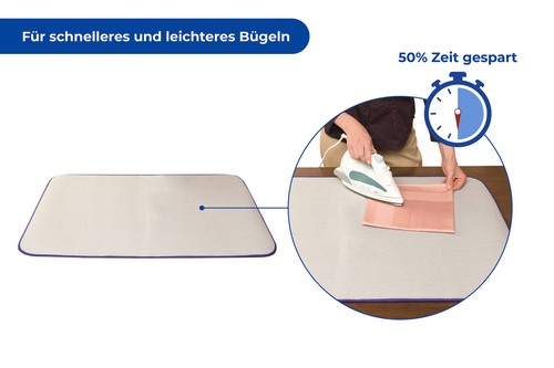 WENKO Bügeltischauflage Thermo Bügelunterlage Bügeldecke Tischbügeldecke Matt - Bild 3 von 7