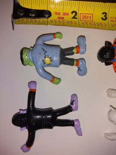 Rare 1989 Frankenstein Dracula Mummy Wolfman 2.5" Bendy Monster Applause VG - Picture 13 of 13
