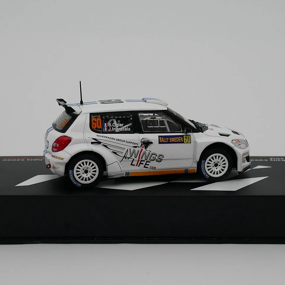 ixo 1:43 Skoda Fabia S2000 WRC 2012 Sebastien Ogier Diecast Car Model Metal Toy - Image 3 of 4