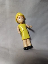 Vintage Little Tikes Dollhouse People Woman Mom Yellow Blonde Loving Family