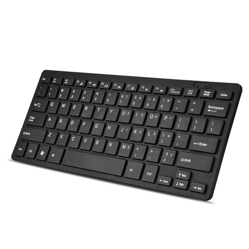 Black 78 Keys Ultra Thin Mini USB Wired Keyboard For Desktop Computer Laptop Set - Picture 2 of 22
