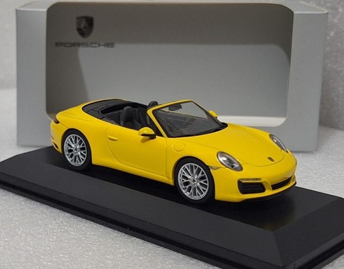 Porsche 911 991.II Carrera 4S Cabriolet 2016 Yellow 1:43 Herpa WAP0201090G (13) - Picture 3 of 16