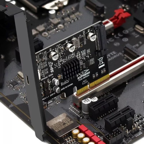 New PCIE to Type-C USB 3.2 Gen 2X2 20Gbps ASM3242 Expansion Card Accessories - Picture 9 of 15