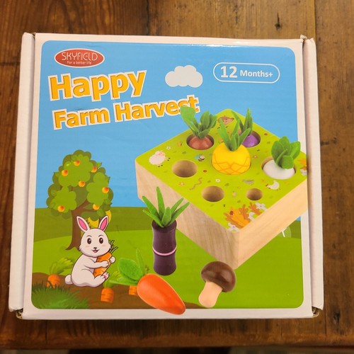 Skyfield Holz Farm Ernte Spiel ~ pädagogisches Lernspielzeug für 12 Monate +