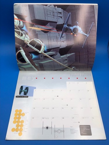 STAR WARS MCQUARRIE THE VEHICLES 1997 CALENDAR + POSTER GIFT WORKS 1996 - Picture 9 of 17