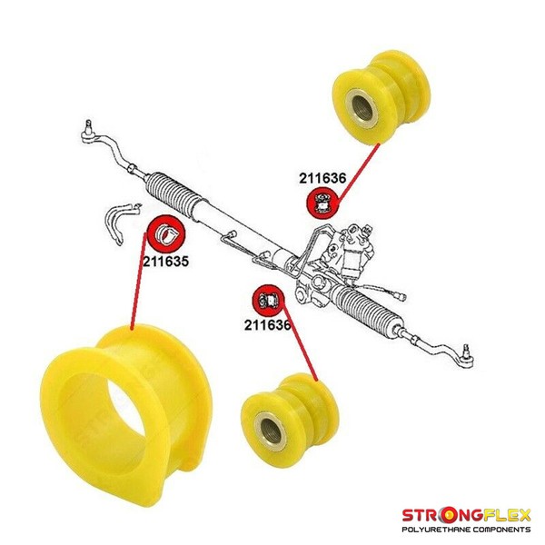 Strongflex Lexus SC300 SC400 Busches FüR Sport Lenkgetriebe Vorne Gelb-image