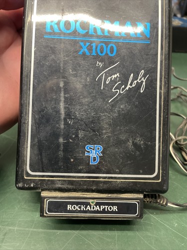 VINTAGE TOM SCHOLZ ROCKMAN X100 STEREO HEADPHONE AMP UNTESTED - Picture 3 of 15