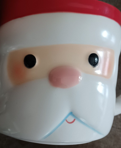 2 Hallmark Ceramic Stackable Santa Claus Mugs - Picture 15 of 22