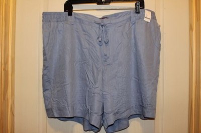 GLORIA VANDERBILT MOLLY Casual//Dress Coral Nectar Light Rayon Shorts Elastic
