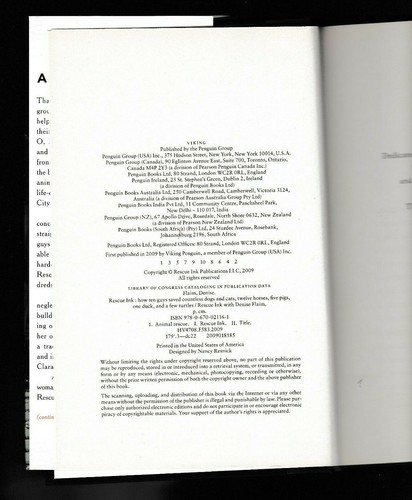 Rescue Ink : How Ten Guys Saved Countless Dogs and Cats, Twelve Horses, Signed - Picture 3 of 3