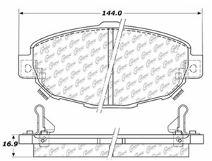 Centric-CTEK-Semi-Metallic-Front-Disc-Brake-Pads-Lexus-SC400-SC300