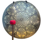 Gong da 20 pollici, gong floreale della vita fatto a mano, gong tibetano sono...