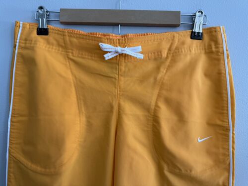 Nike Capri Nylon Golf Pants Orange Cuffed With Pockets Women’s Sz M Or 8 - 10 - Picture 2 of 11