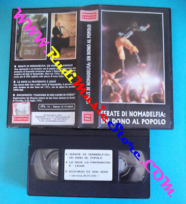 film VHS SERATE DI NOMADELFIA Un dono al popolo 75 minuti (F270) no dvd